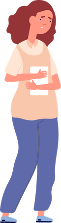 Depressed Woman  Illustration