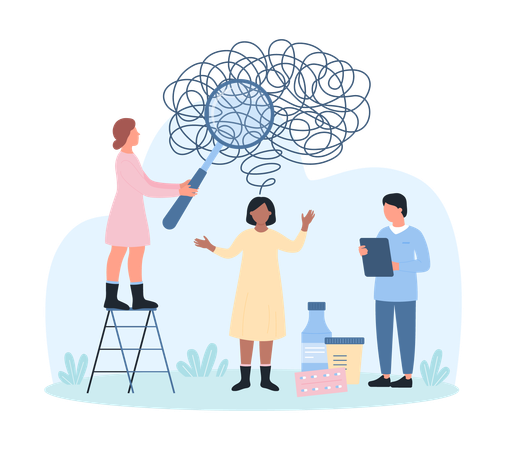 Depression treatment  Illustration