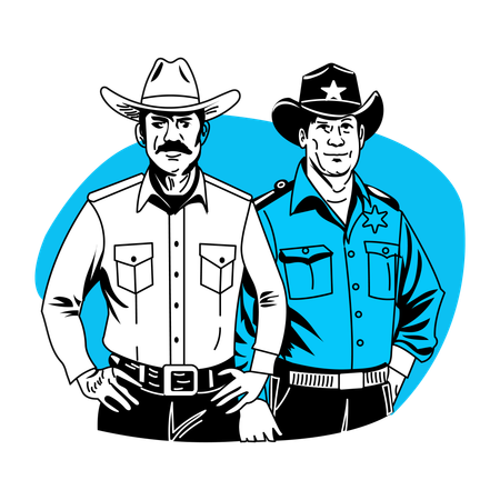 Deputy Sheriff  Illustration