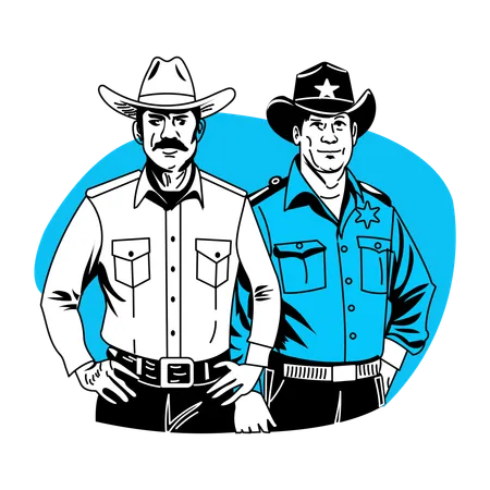 Deputy Sheriff  Illustration