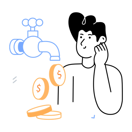 Des flux de trésorerie  Illustration