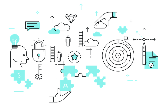Des solutions d'affaires  Illustration
