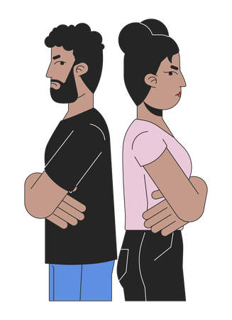 Désaccord en couple  Illustration