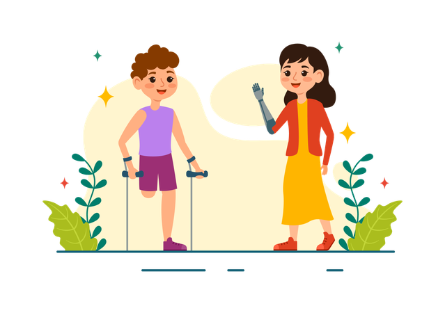 Desactivar niño y niña hablando juntos  Ilustración