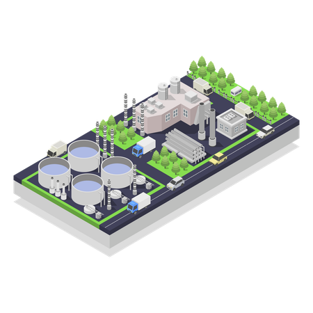 Desalination plant  Illustration