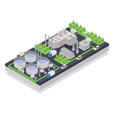 Desalination plant  Illustration