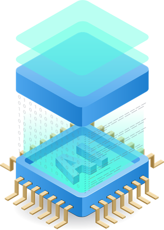 Desarrollador de inteligencia artificial  Ilustración