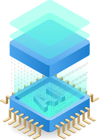 Desarrollador de inteligencia artificial  Ilustración