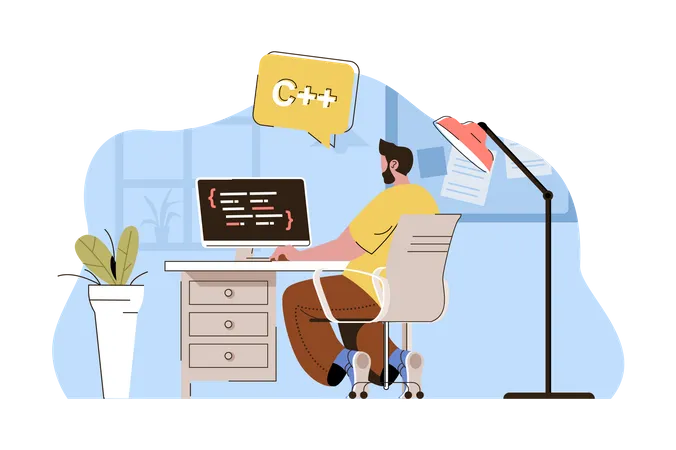 Desarrollador de software  Ilustración