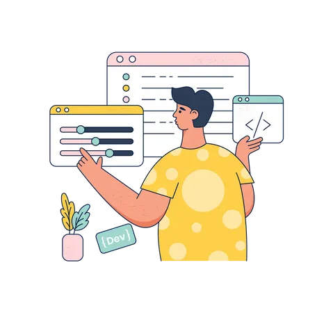 Desarrollador de software  Ilustración