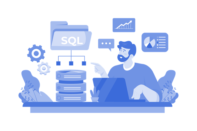 Desarrollador sql  Ilustración