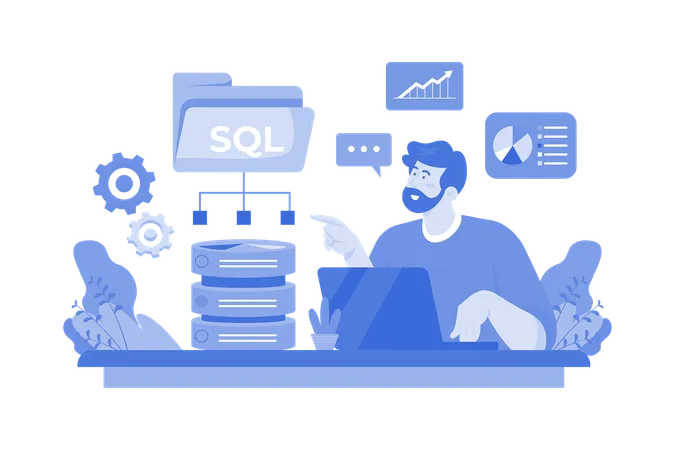 Desarrollador sql  Ilustración