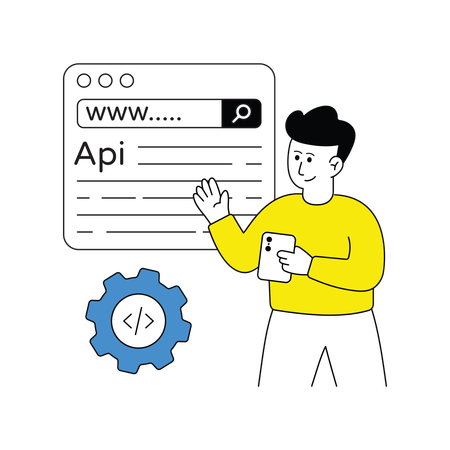 Desarrollo de API  Ilustración