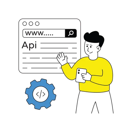 Desarrollo de API  Ilustración