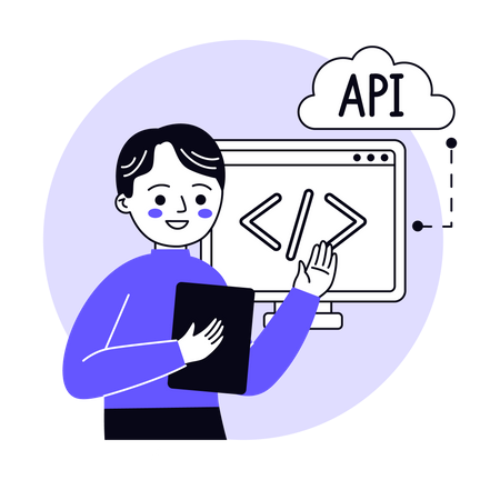 Desarrollo de API  Ilustración