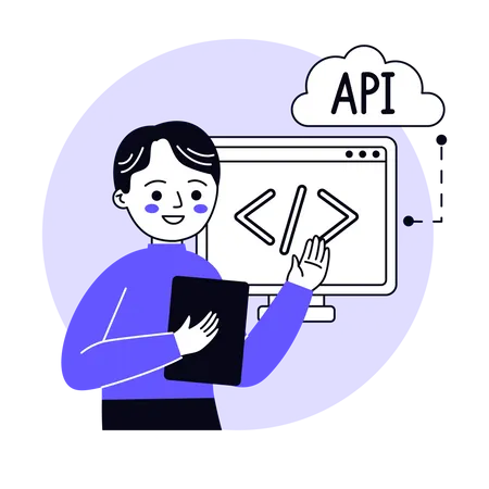 Desarrollo de API  Ilustración