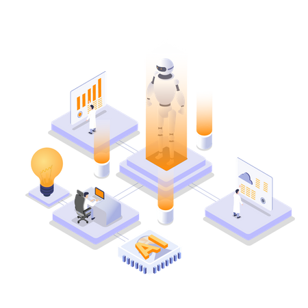 Desarrollo de inteligencia artificial  Ilustración