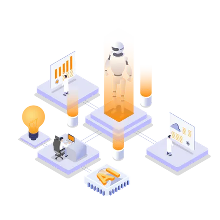 Desarrollo de inteligencia artificial  Ilustración