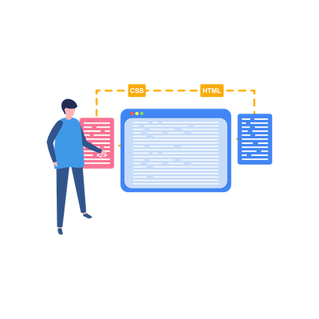 Desarrollo de sitios web  Ilustración