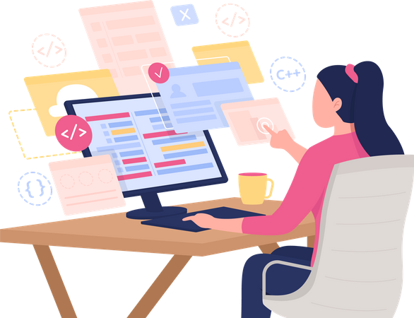 Desarrollo de software  Ilustración