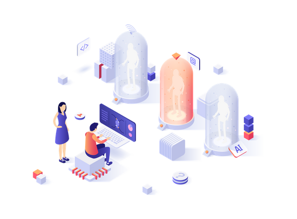 Desarrollo robótico  Ilustración
