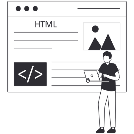 Desarrollo de sitios web  Ilustración