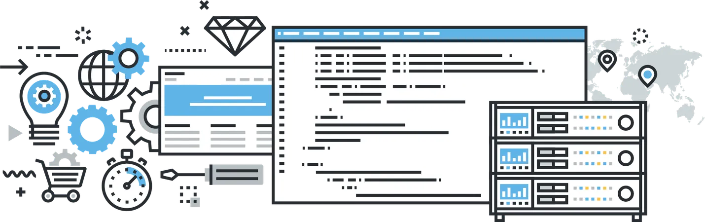 Desarrollo web  Ilustración