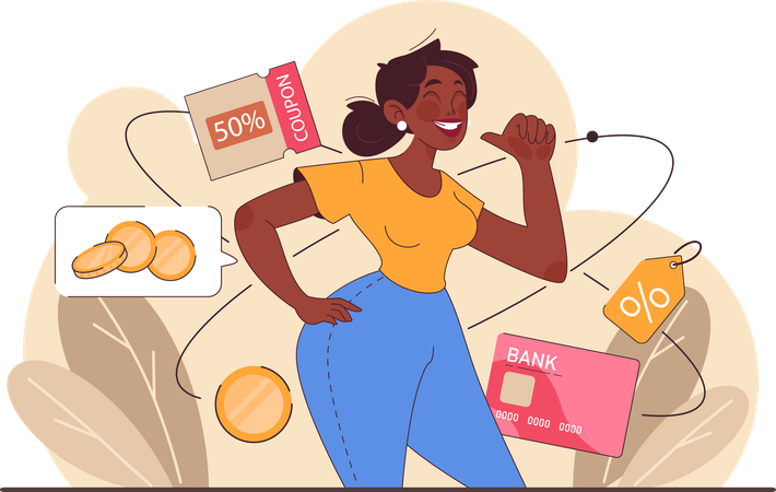 Desconto em compras  Ilustração