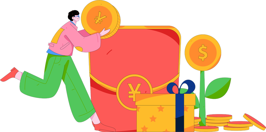 Descuento de compras  Ilustración