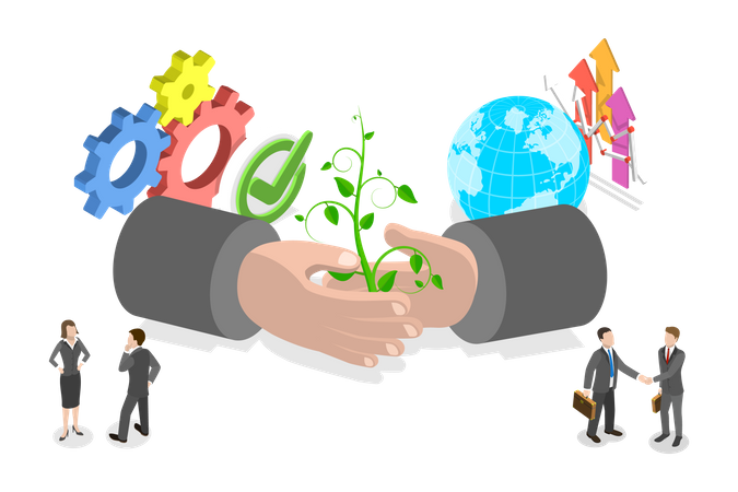 Desempeño de sustentabilidad corporativa  Illustration