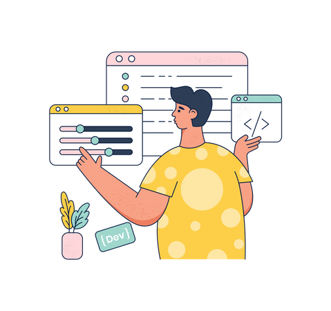 Desenvolvedor de software  Ilustração
