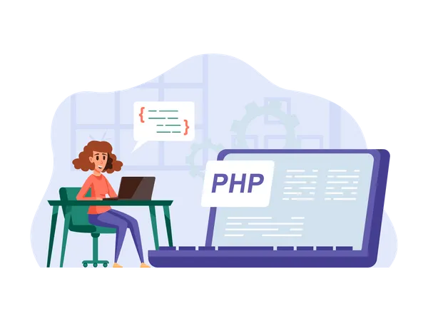 Desenvolvedor php fullstack  Ilustração