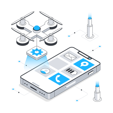 Desenvolvimento de aplicativos móveis  Illustration