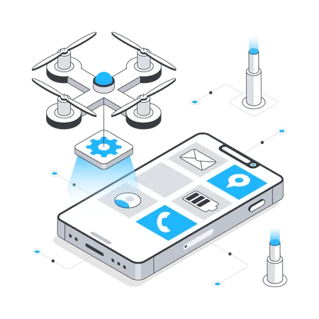 Desenvolvimento de aplicativos móveis  Illustration