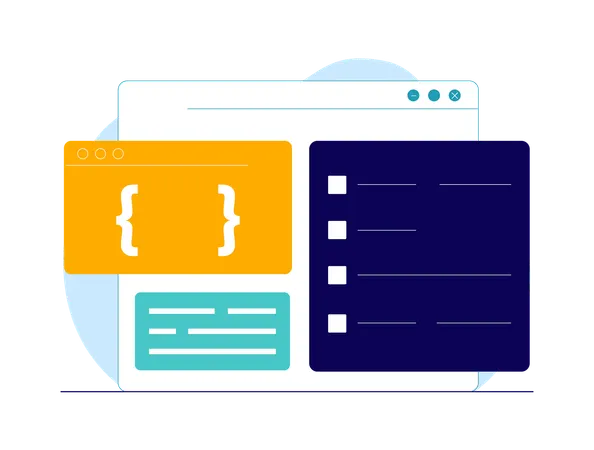 Desenvolvimento de sites  Ilustração