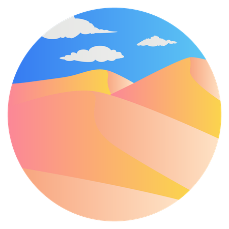 Desert Landscape  Illustration