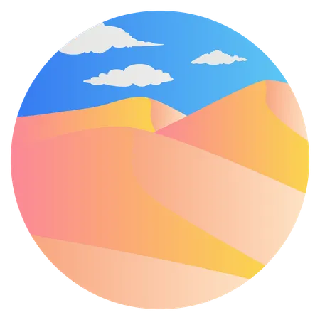 Desert Landscape  Illustration