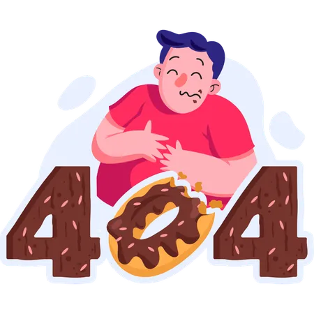404 Delicious Chocolate Illustration