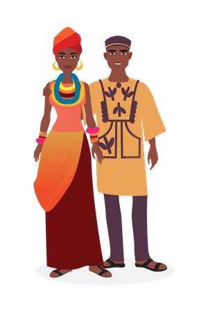 Desgaste tradicional africano  Ilustração