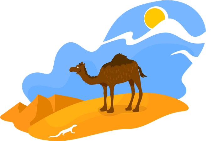 Desierto africano  Ilustración