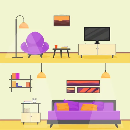 Design de interiores  Ilustração