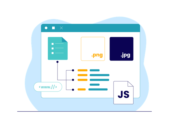 Criação e programação de sites  Ilustração