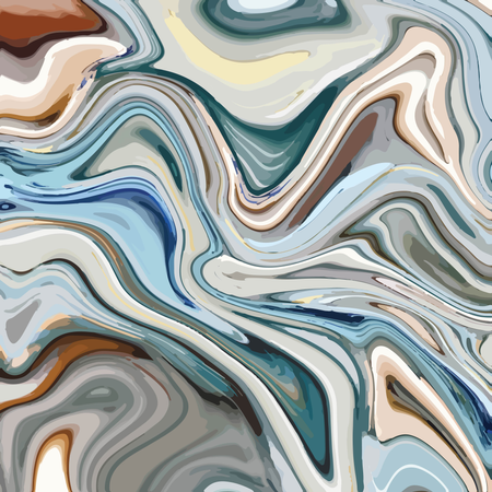 Design de textura de mármore líquido, superfície de marmoreio colorido, design de pintura abstrata vibrante  Ilustração
