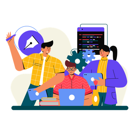 Design & Development Team  Illustration