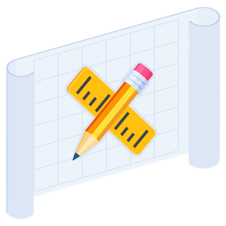 Design- und Zeichenwerkzeuge  Illustration