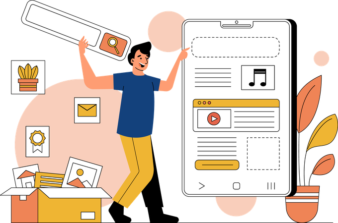 Designer Create Element UI  일러스트레이션