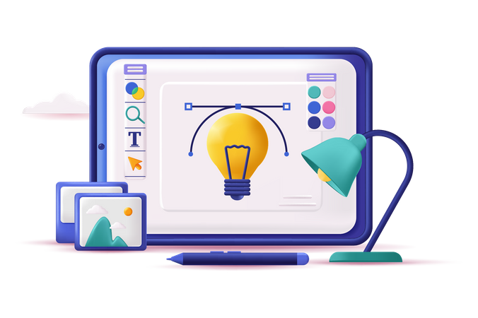 Designer de Web  Ilustração