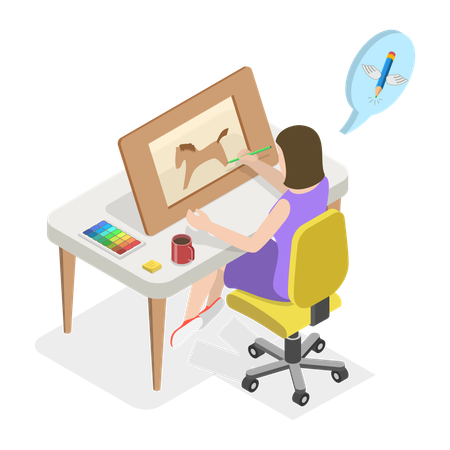 Designer Freelancer  Illustration