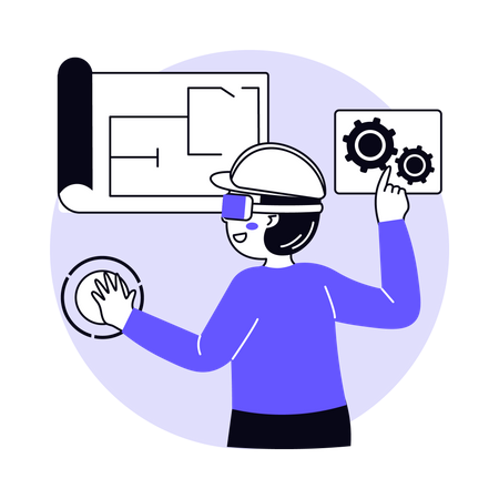 Designing Architecture in Metaverse  Illustration