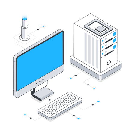 Desktop-Computer  Illustration